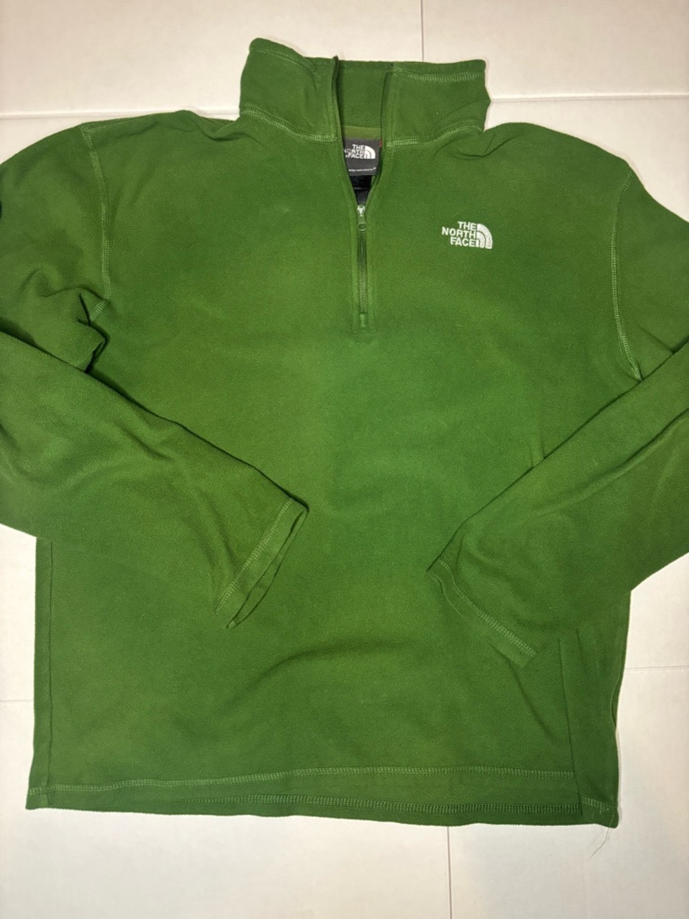 The North Face Green Zip Fleece Pullover